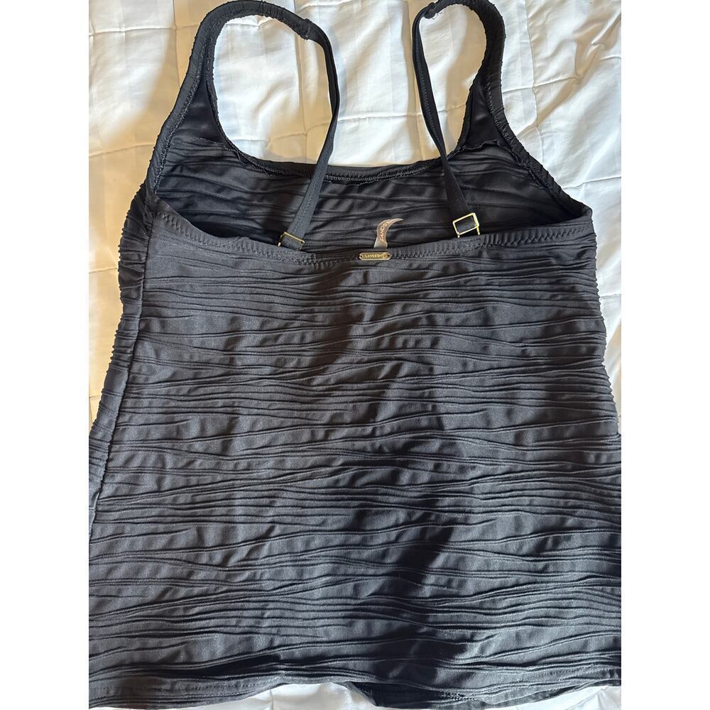 LANDS END TANKINI SWIM SUIT SIZE 8 black - Picture 2 of 3